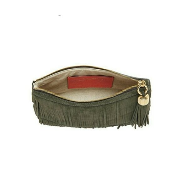 India Hicks Dougal Clutch - Army - NWT - Picture 2 of 4